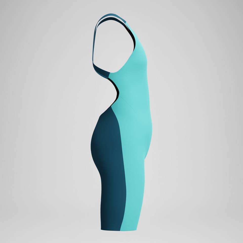 Combinaison partielle Fille Max Fastskin Endurance+ dos ouvert turquoise