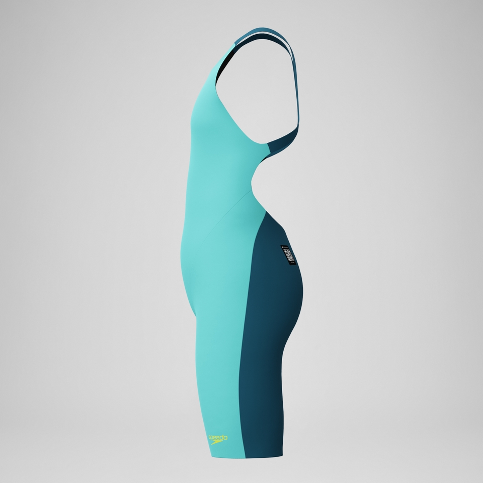 Combinaison partielle Fille Max Fastskin Endurance+ dos ouvert turquoise