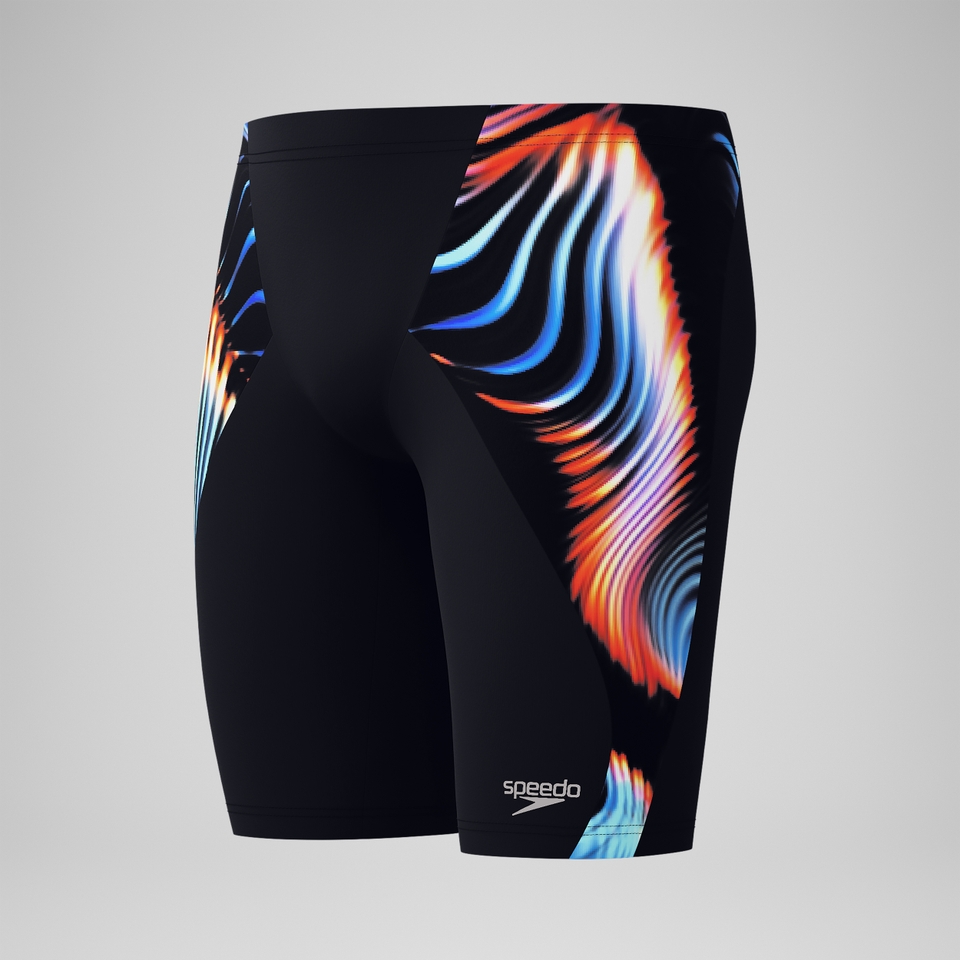 Men's Club Training Printed V-Cut Jammer Navy/Red