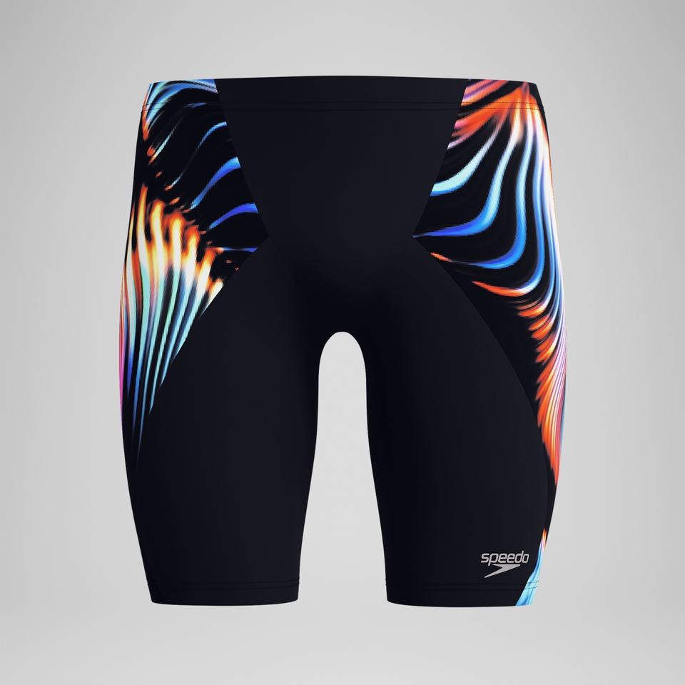 Men's Club Training Printed V-Cut Jammer Navy/Red