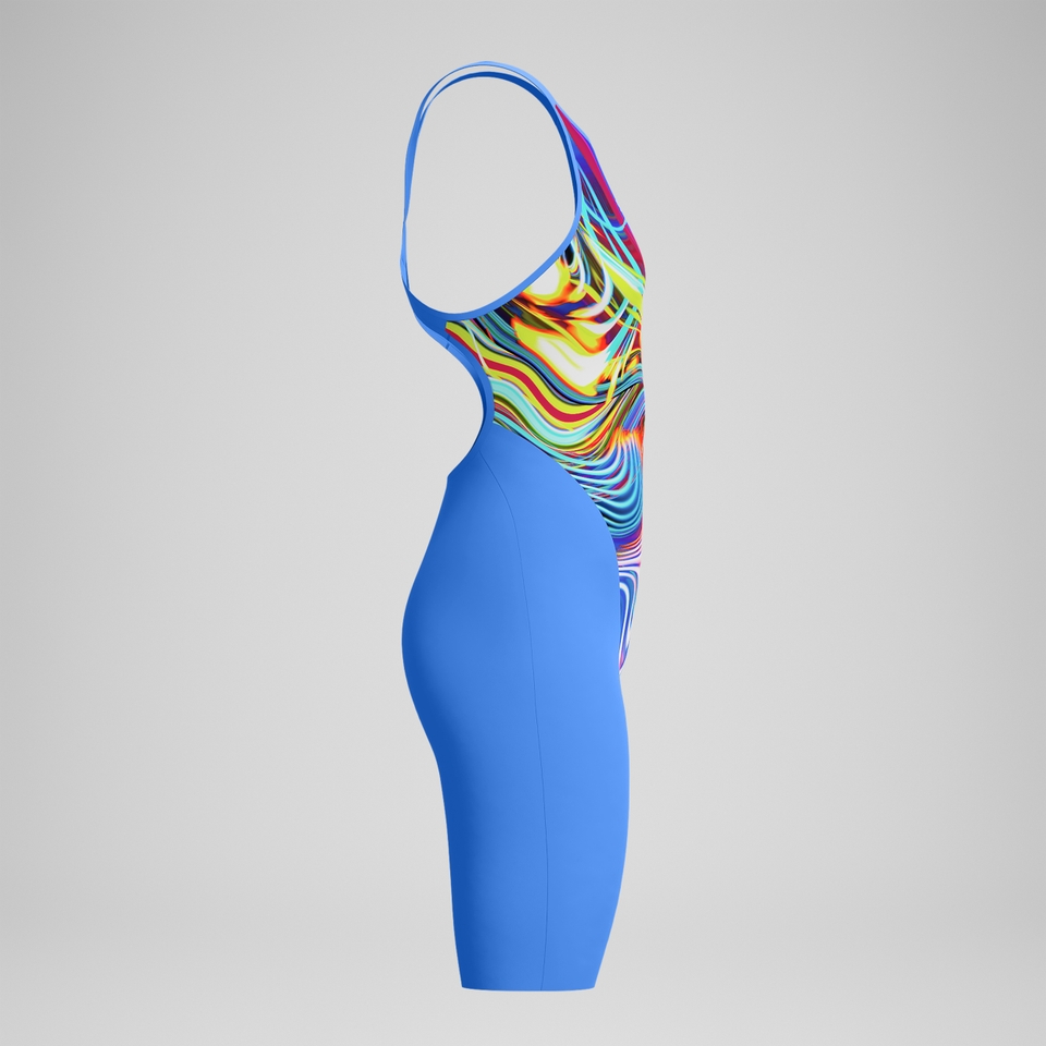 Fastskin LZR Pure Valor 2.0 Schwimmanzug mit offenem Rücken Blau/Pink für Damen