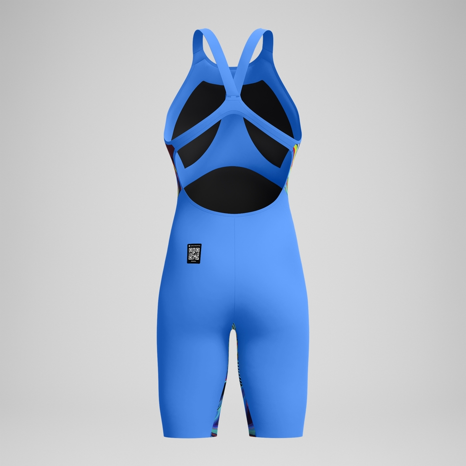 Fastskin LZR Pure Valor 2.0 Schwimmanzug mit offenem Rücken Blau/Pink für Damen
