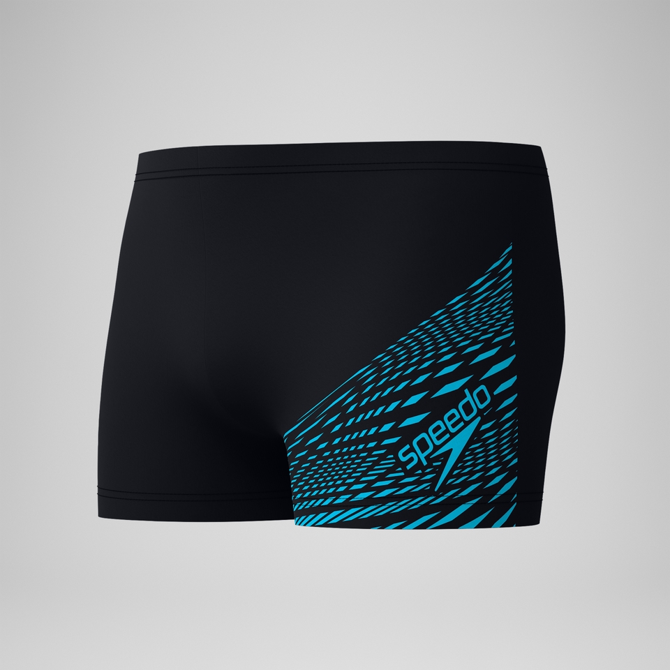 Men's Medley Logo Aquashort Black/Blue
