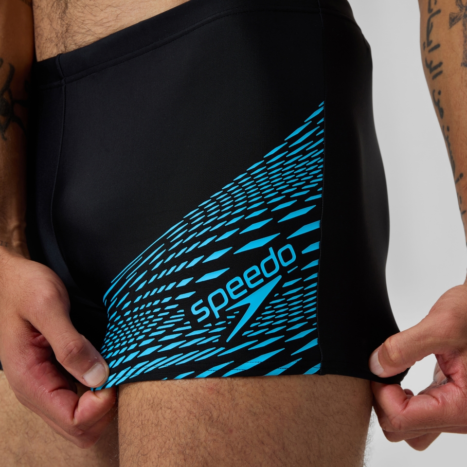 Men's Medley Logo Aquashort Black/Blue
