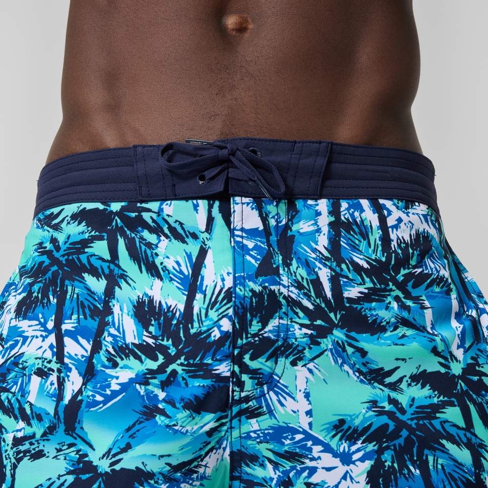 Bondi Bedruckte Badeshorts 50 cm Blau für Herren