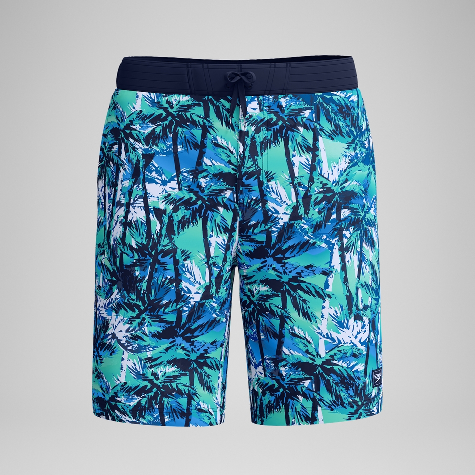 Bondi Bedruckte Badeshorts 50 cm Blau für Herren