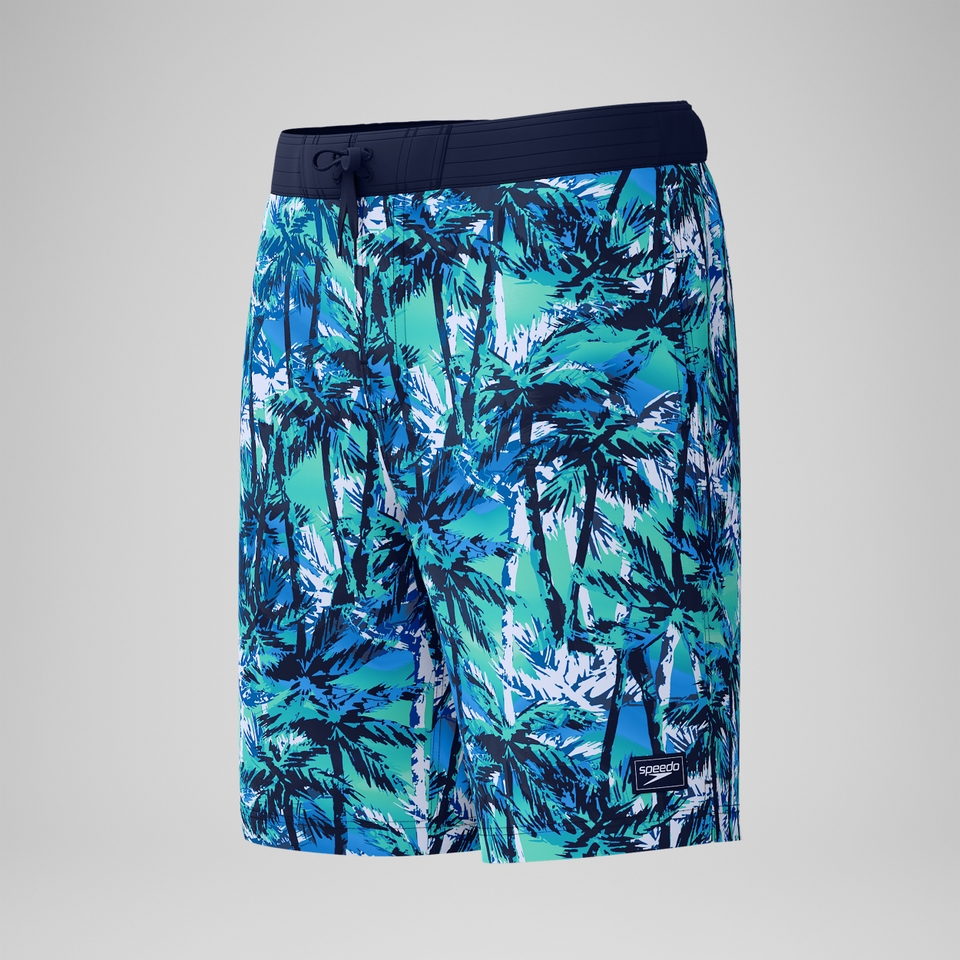Bondi Bedruckte Badeshorts 50 cm Blau für Herren