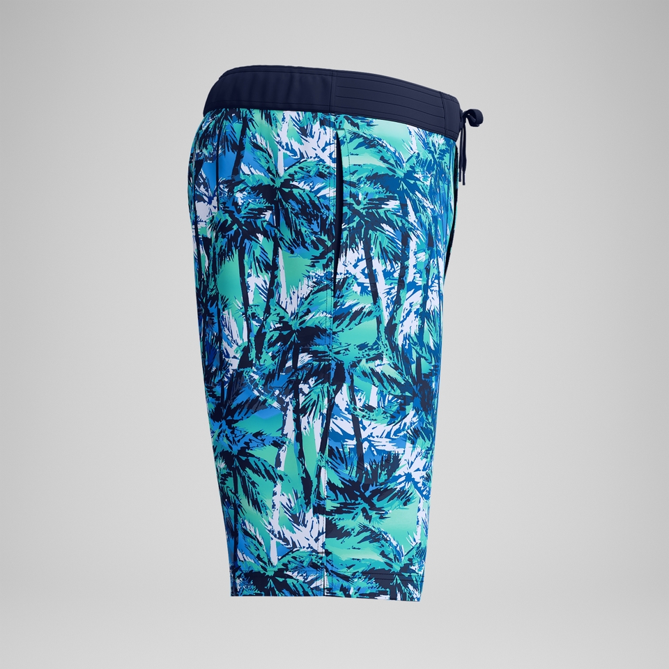 Bondi Bedruckte Badeshorts 50 cm Blau für Herren