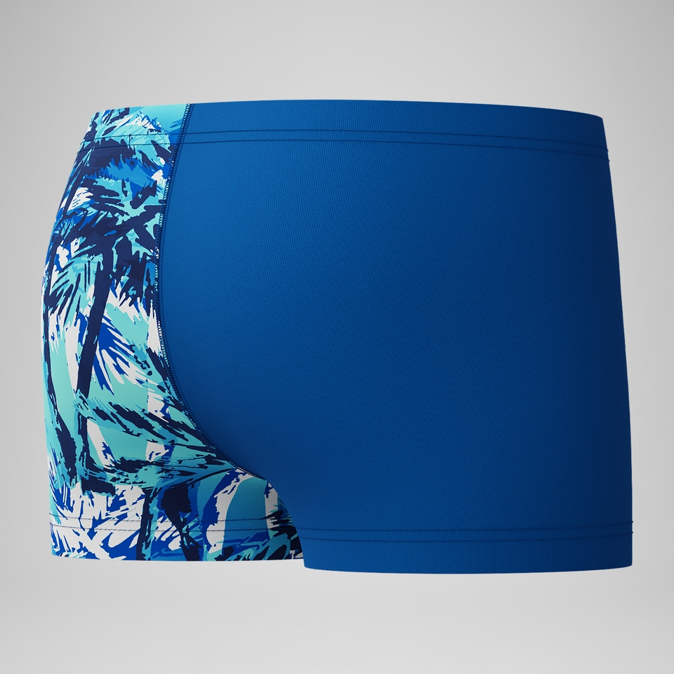 Bedruckte Aquashorts mit V-Cut Blau für Jungen