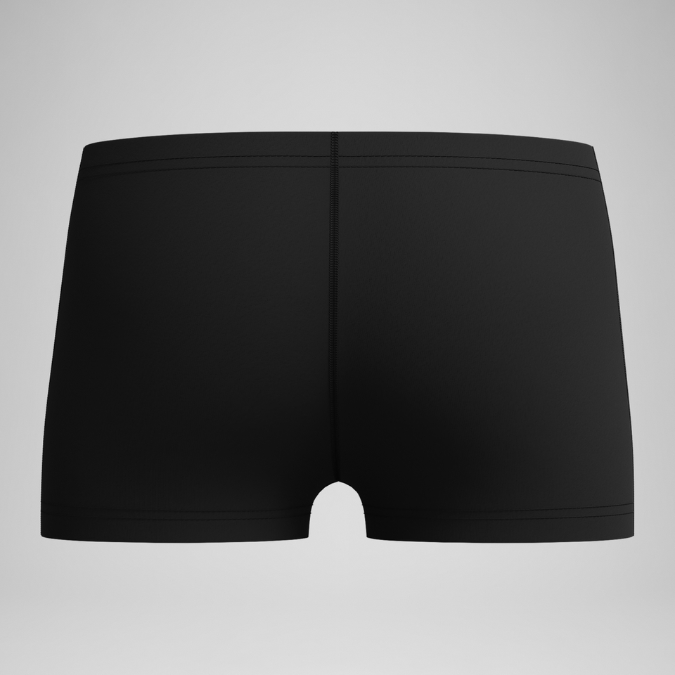Medley Logo Aquashorts Schwarz/Rot für Jungen