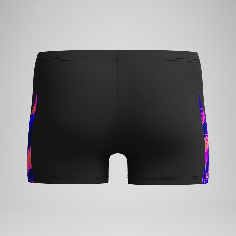 Club Training Bedruckte Aquashorts mit V-Cut Schwarz/Pink für Herren