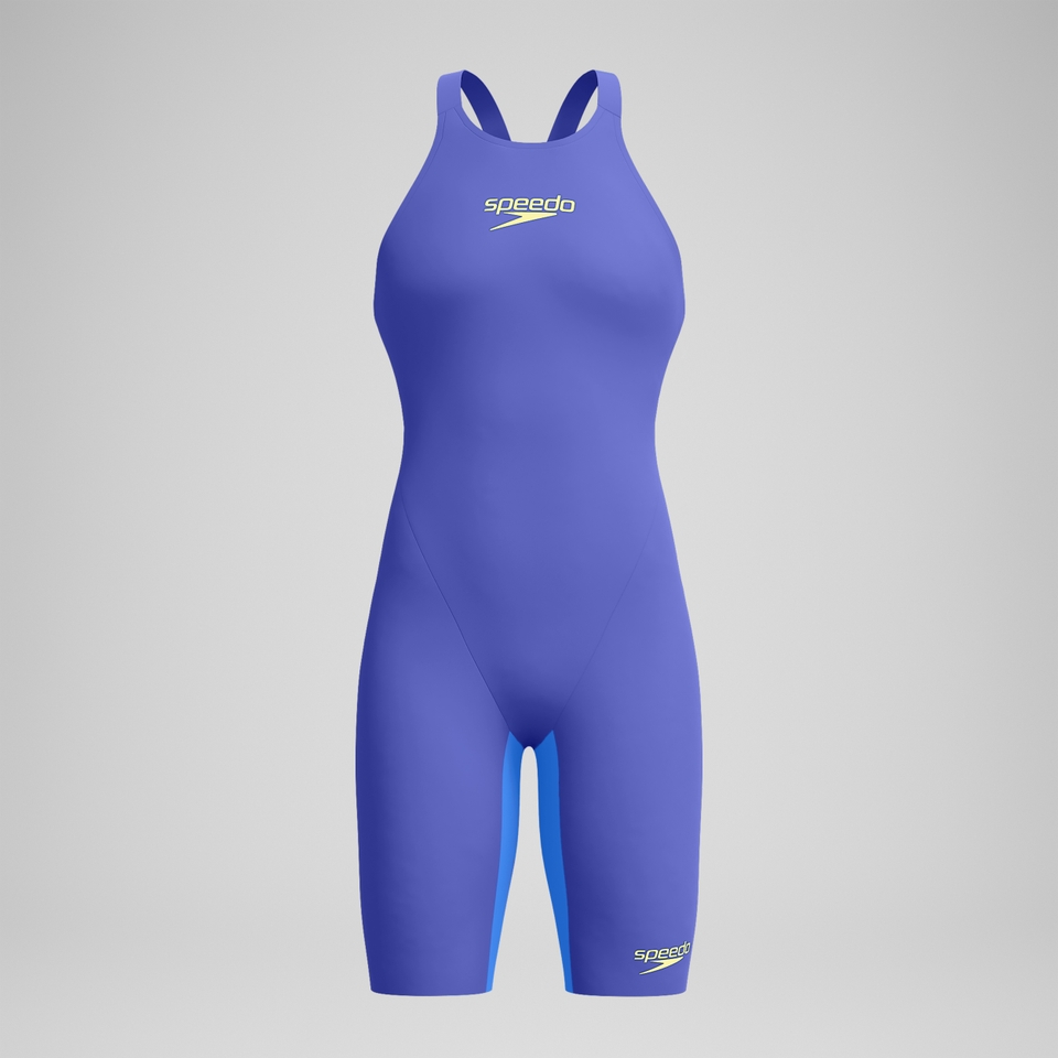 Fastskin LZR Pure Valor 2.0 Schwimmanzug mit offenem Rücken Blau/Gelb für Damen
