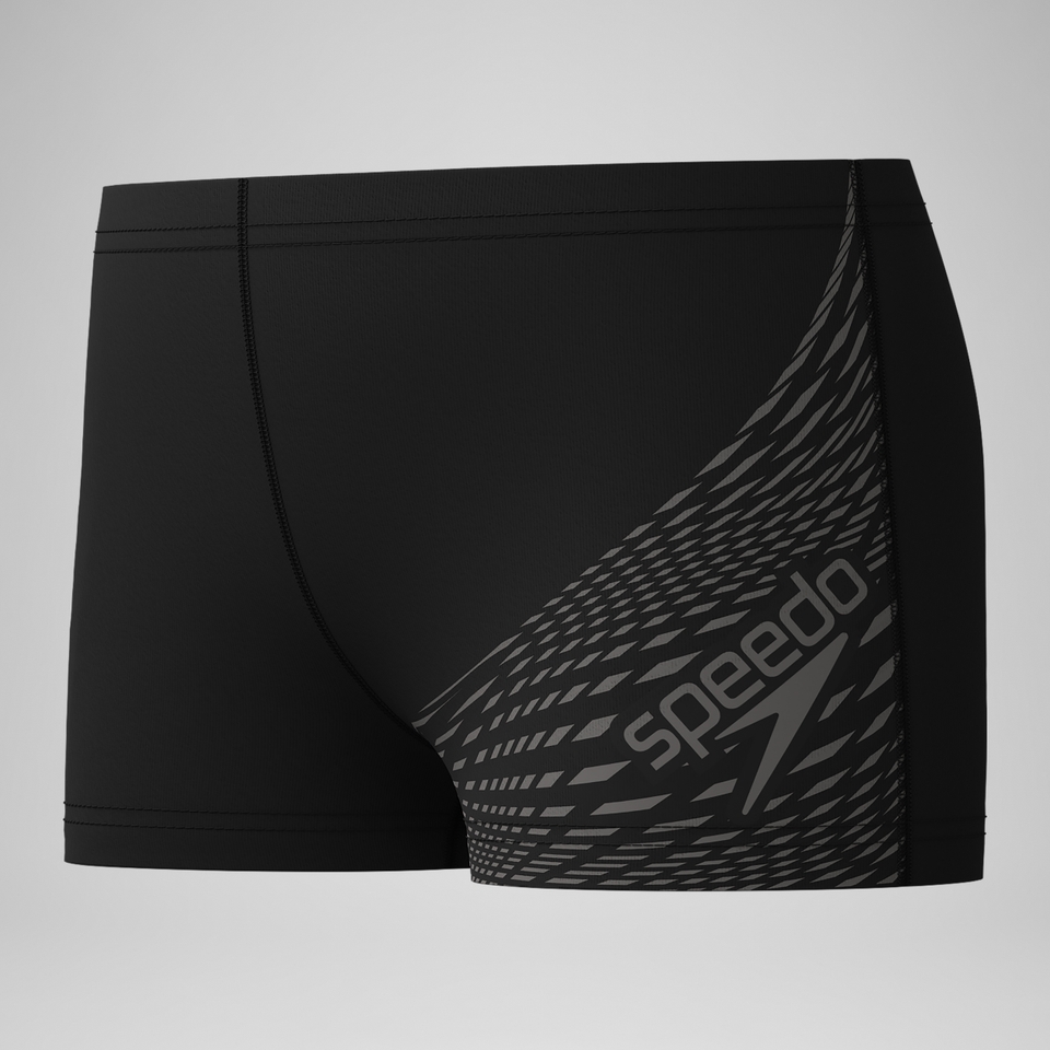 Boys' Medley Logo Aquashort Black/Grey