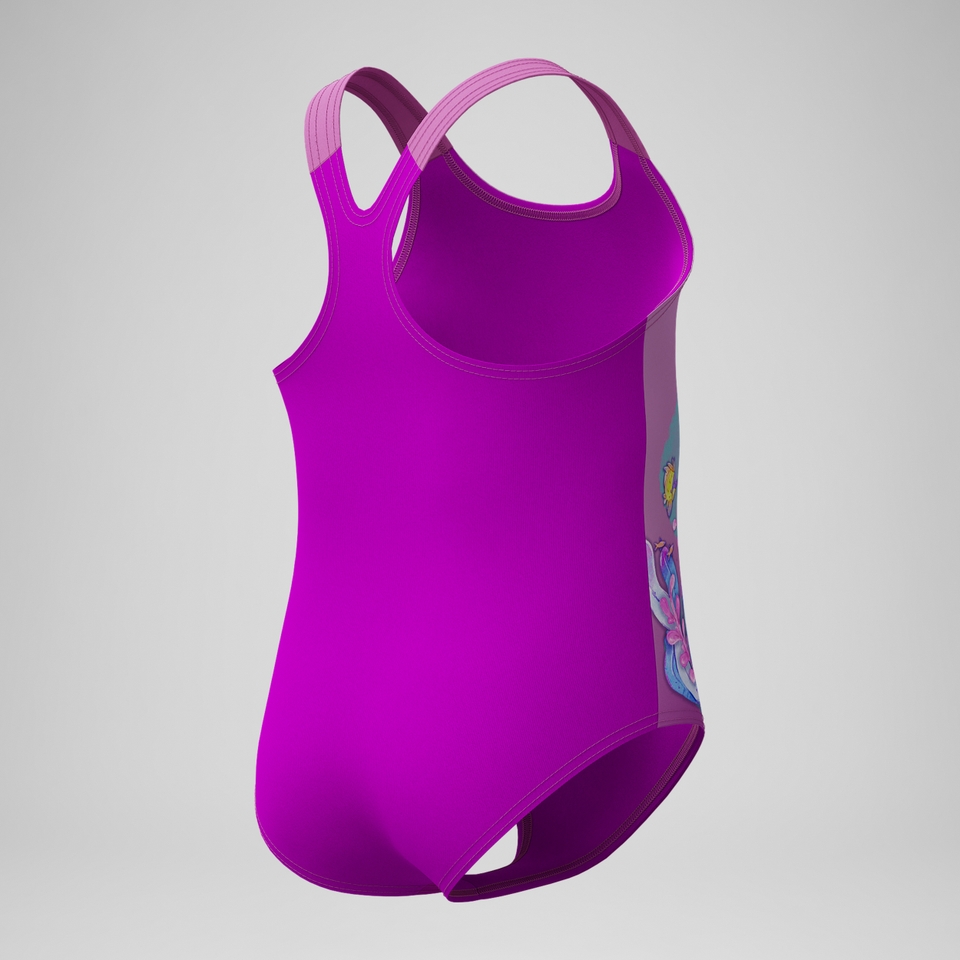 Maillot de bain Fille imprimé numérique rose