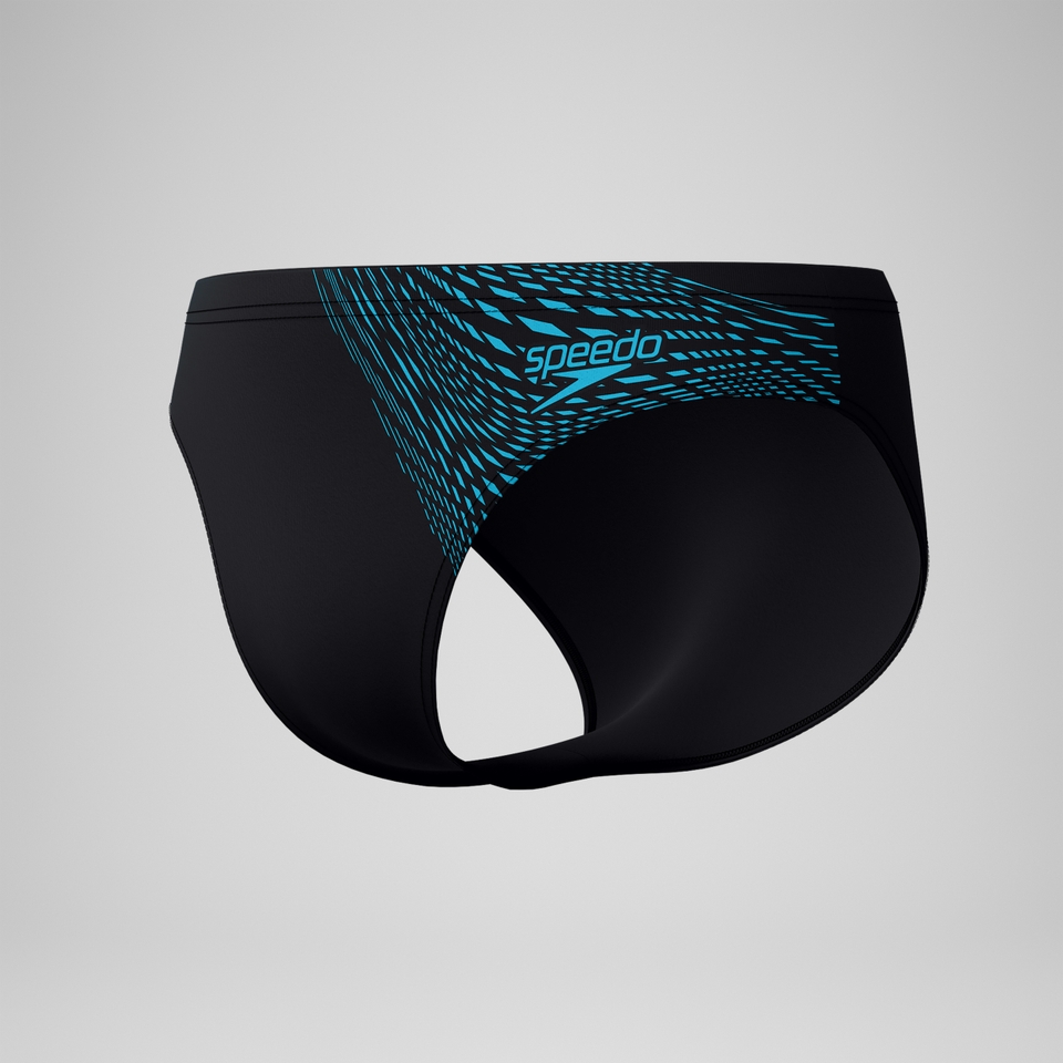 Slip Medley Logo 7 cm, hommes, noir/bleu