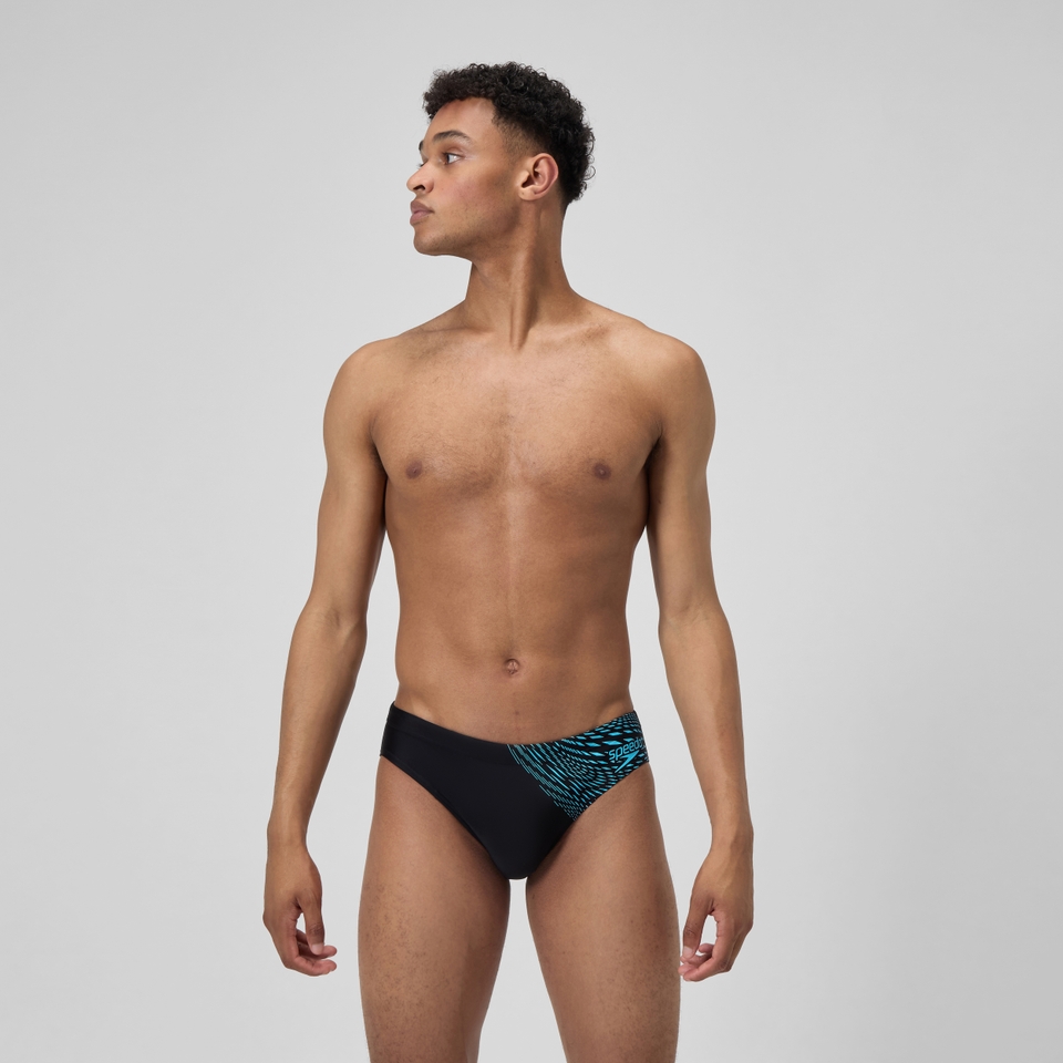 Men's Medley Logo 7cm Brief Black/Blue