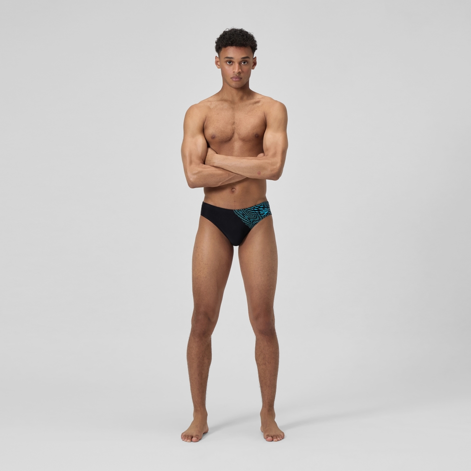 Men's Medley Logo 7cm Brief Black/Blue