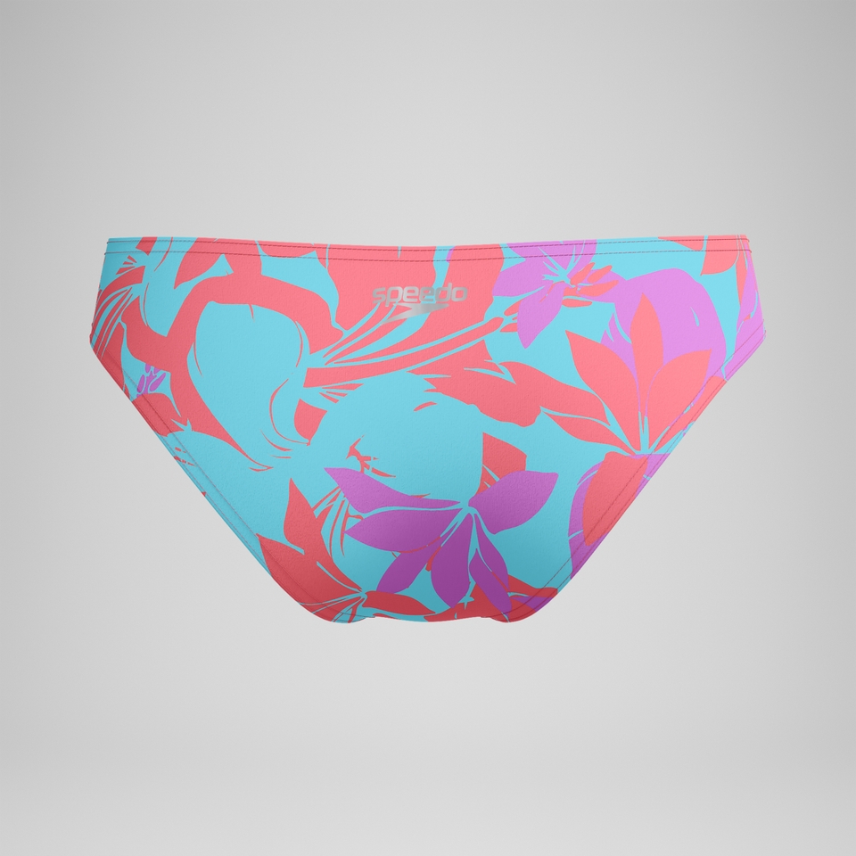 Club Training Bedruckte Bikinihose Pink/Grün für Damen