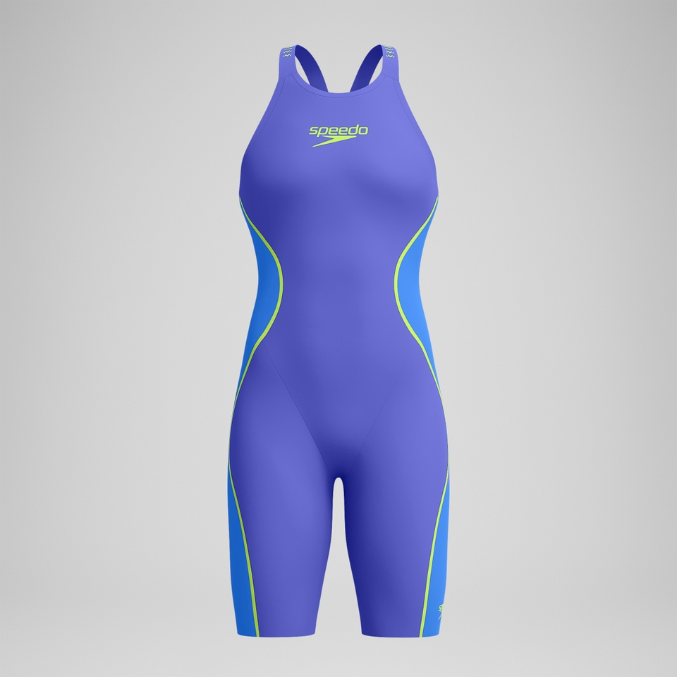 Fastskin LZR Pure Intent 2.0 Schwimmanzug mit offenem Rücken Blau/Gelb für Damen