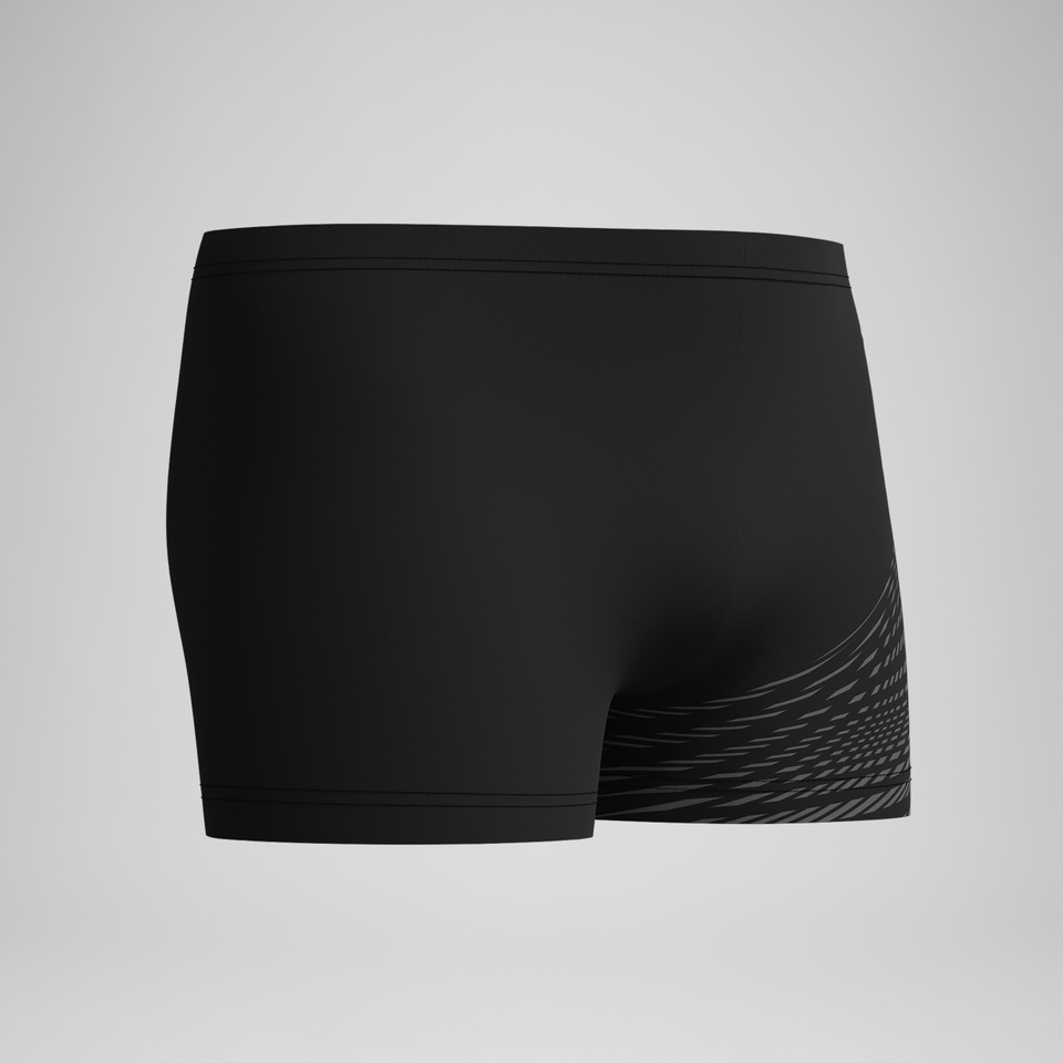Medley Logo-Aquashorts Schwarz/Grau für Herren
