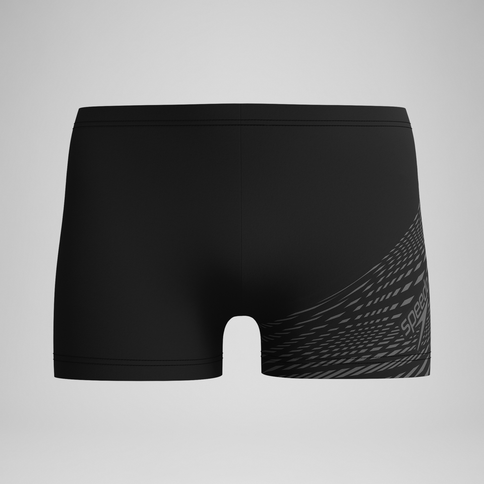 Medley Logo-Aquashorts Schwarz/Grau für Herren