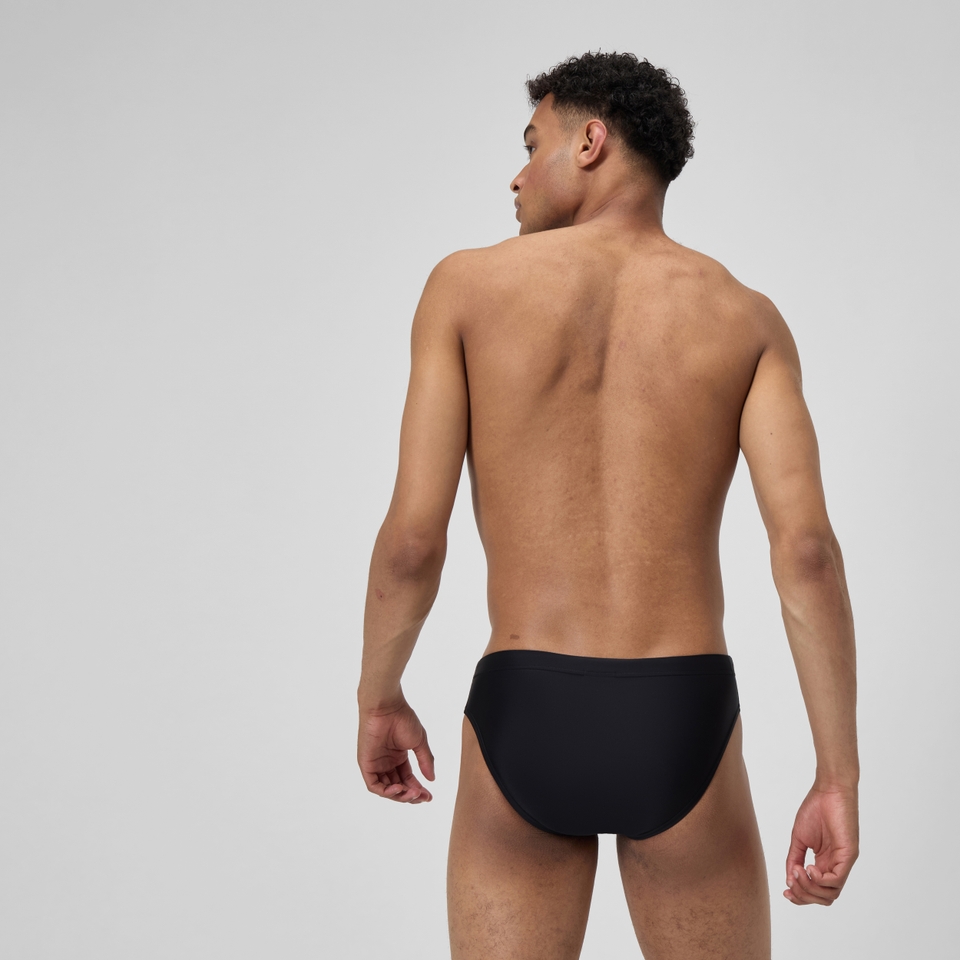 Medley Logo-Badehose 7 cm Schwarz/Koralle für Herren