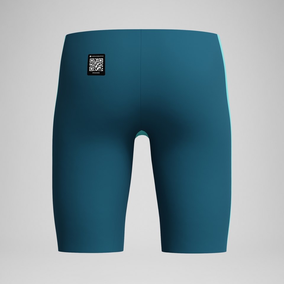 Jammer Garçon Max Fastskin Endurance+ taille haute turquoise