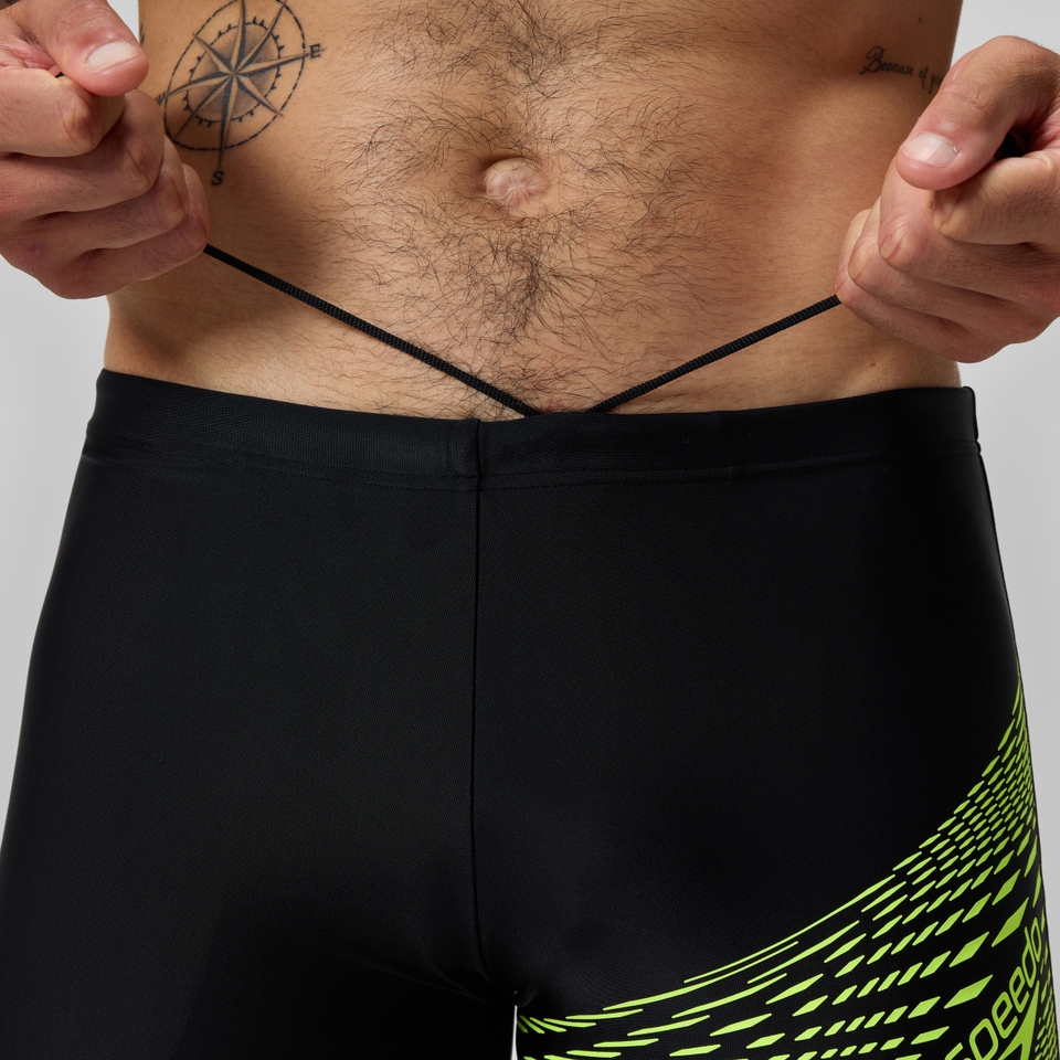 Men's Medley Logo Aquashort Black/Yellow