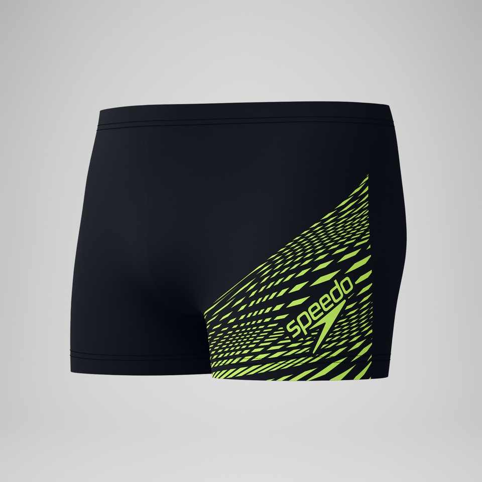 Men's Medley Logo Aquashort Black/Yellow