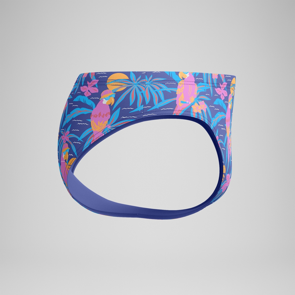 Club Training Bedruckte Badehose 8 cm Marineblau/Pink für Herren