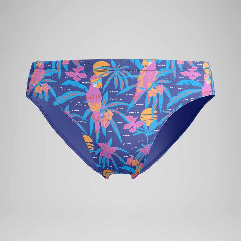 Club Training Bedruckte Badehose 8 cm Marineblau/Pink für Herren