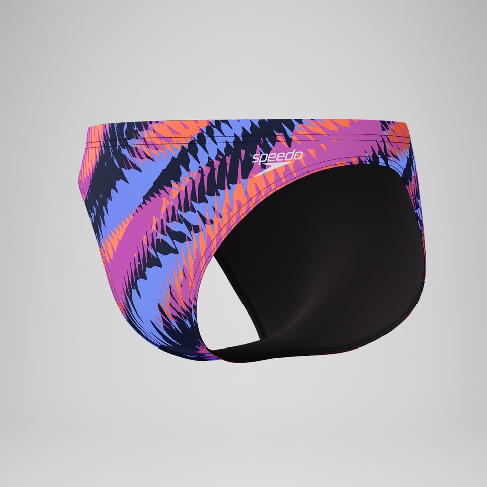 Club Training Bedruckte Badehose 5 cm Blau/Pink für Herren