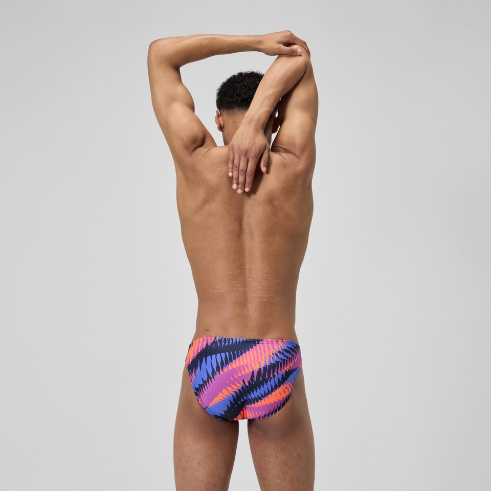 Club Training Bedruckte Badehose 5 cm Blau/Pink für Herren