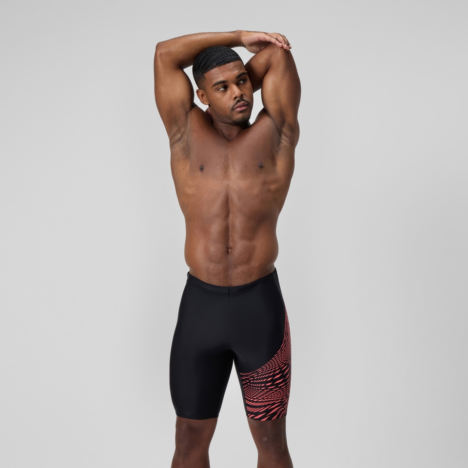 Men's Medley Logo Jammer Black/Coral
