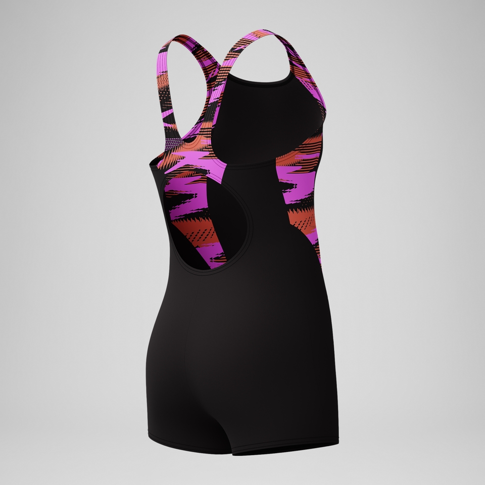 Girls' HyberBoom Splice legsuit Black/Pink