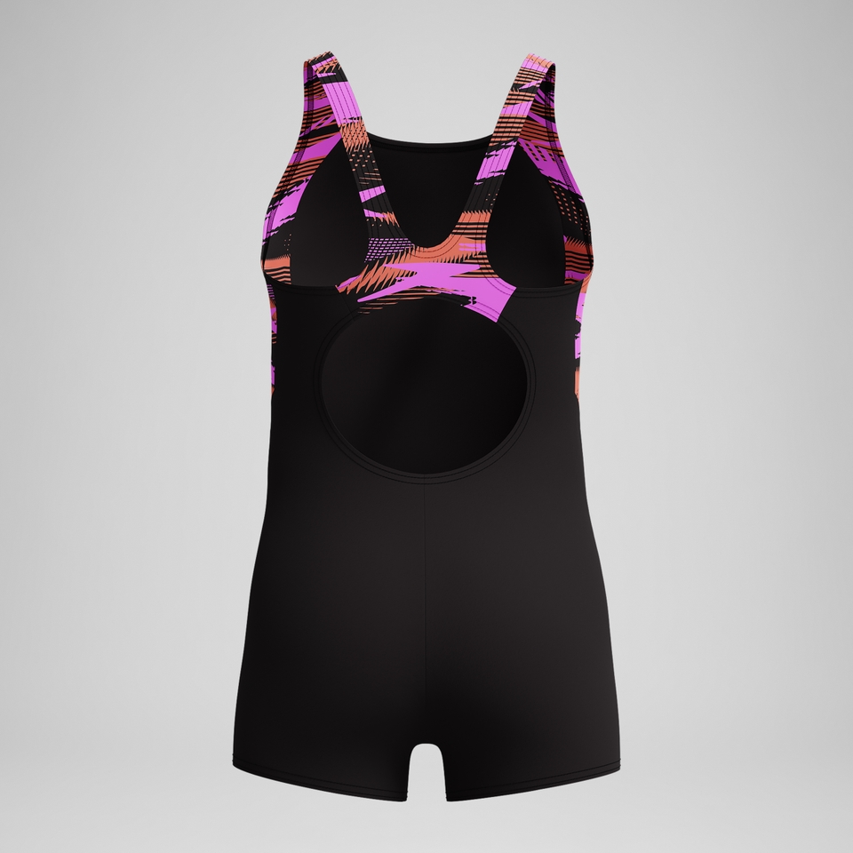 Girls' HyberBoom Splice legsuit Black/Pink