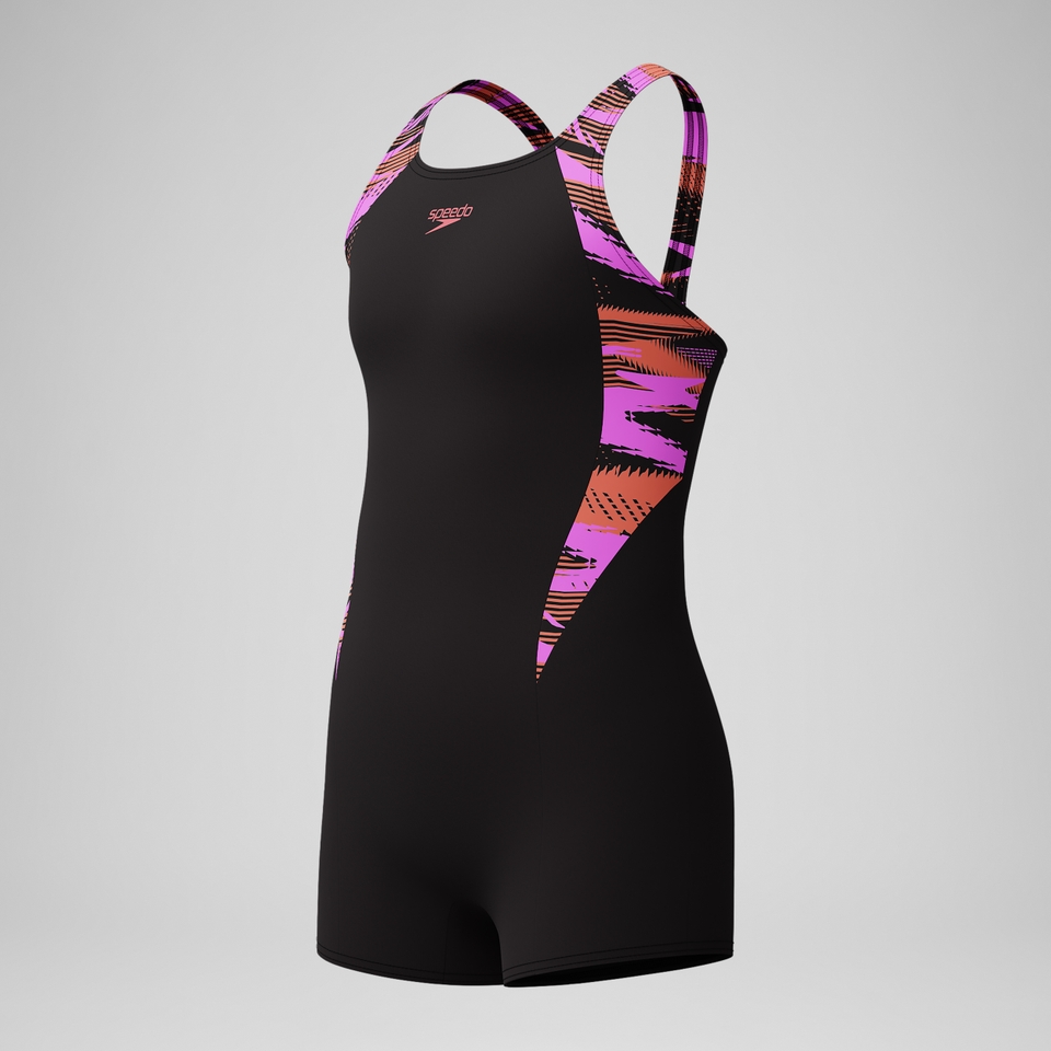 Girls' HyberBoom Splice legsuit Black/Pink