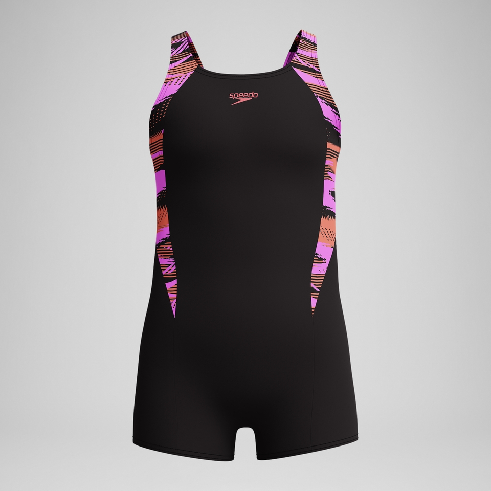 Girls' HyberBoom Splice legsuit Black/Pink
