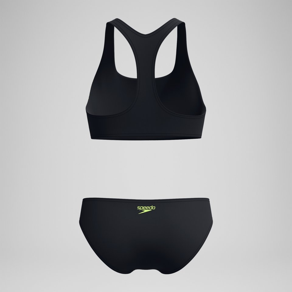 Women's Placement Bikini Black/Yellow