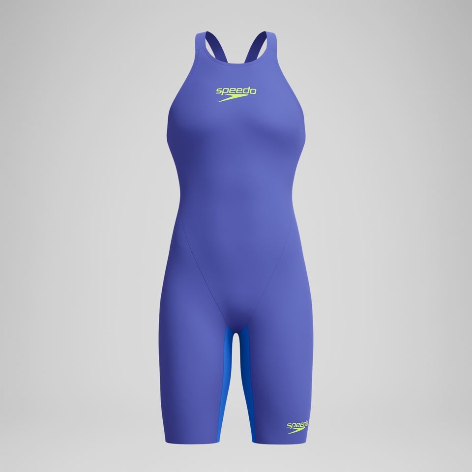 Fastskin LZR Pure Valor 2.0 Schwimmanzug mit geschlossenem Rücken Blau/Gelb für Damen