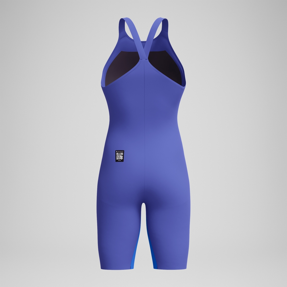 Fastskin LZR Pure Valor 2.0 Schwimmanzug mit geschlossenem Rücken Blau/Gelb für Damen