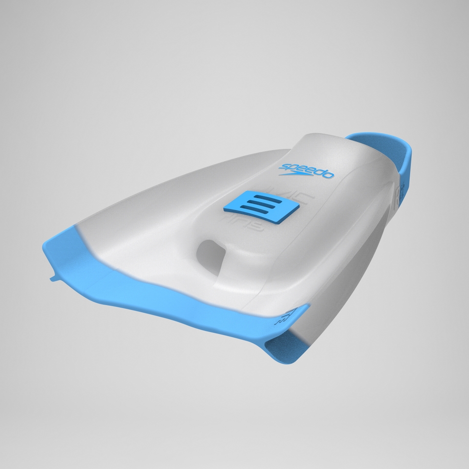 Speedo DMC Elite Flosse Blau/Grau