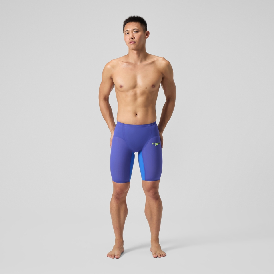 Fastskin LZR Pure Valor 2.0 Schwimmhose mit hohem Bund Blau/Gelb für Herren