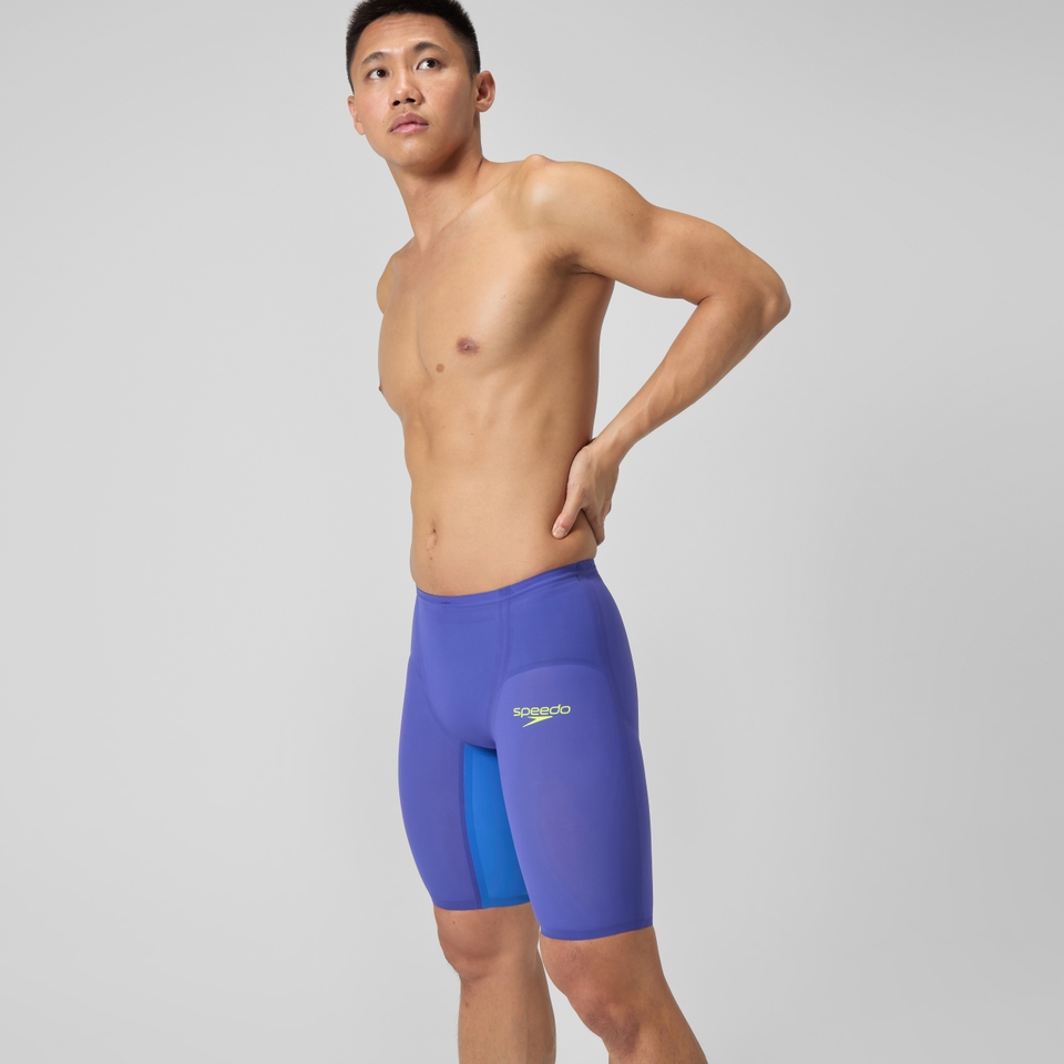 Fastskin LZR Pure Valor 2.0 Schwimmhose mit hohem Bund Blau/Gelb für Herren