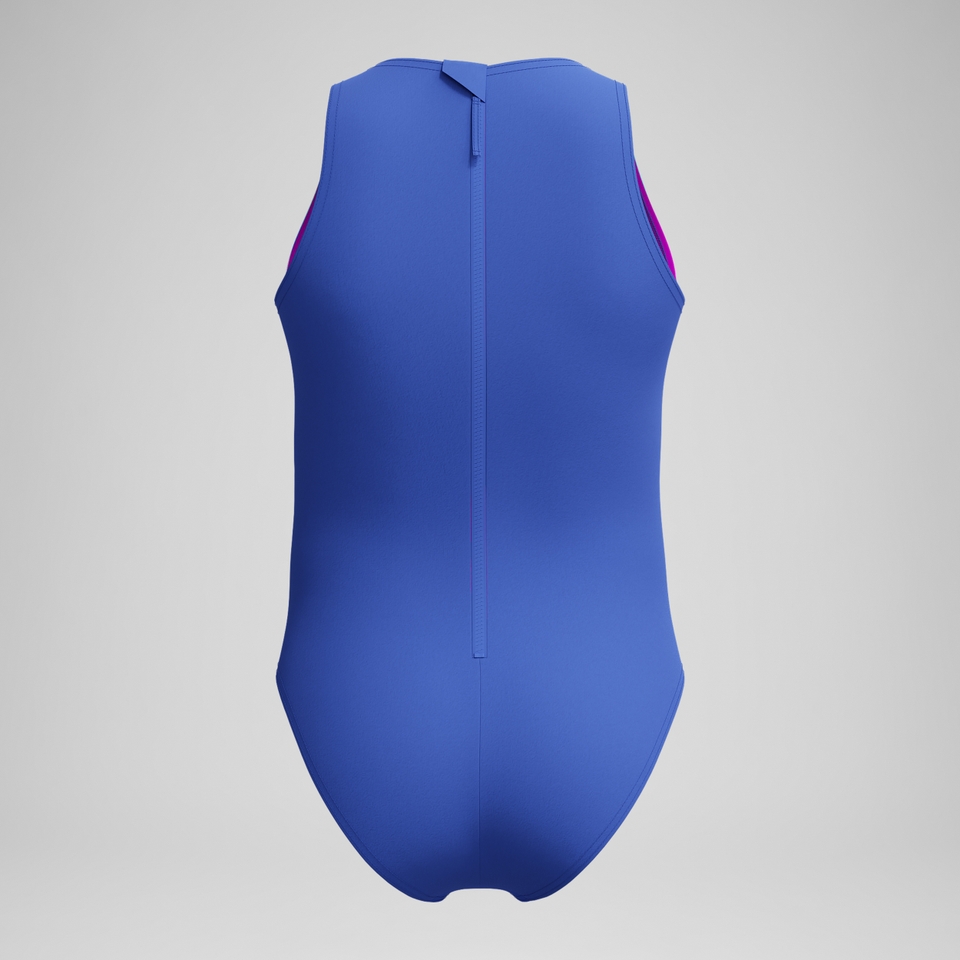 Bedruckter Hydrasuit Blau/Pink für Mädchen