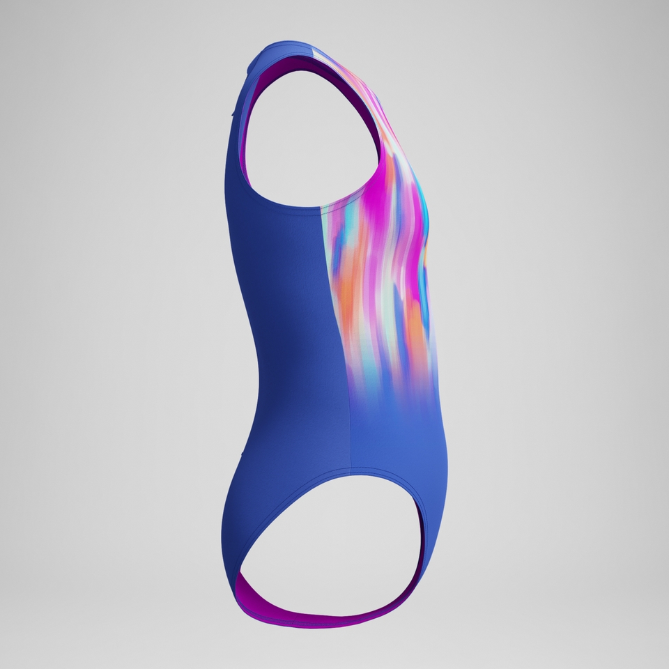 Bedruckter Hydrasuit Blau/Pink für Mädchen