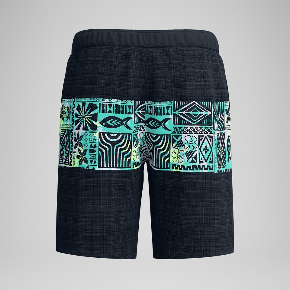Bondi Bedruckte Badeshorts 50 cm Schwarz für Herren