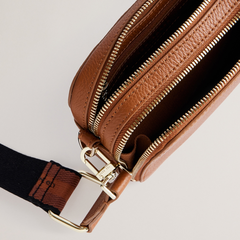 Ted Baker Stunna Webbing Leather Crossbody Bag