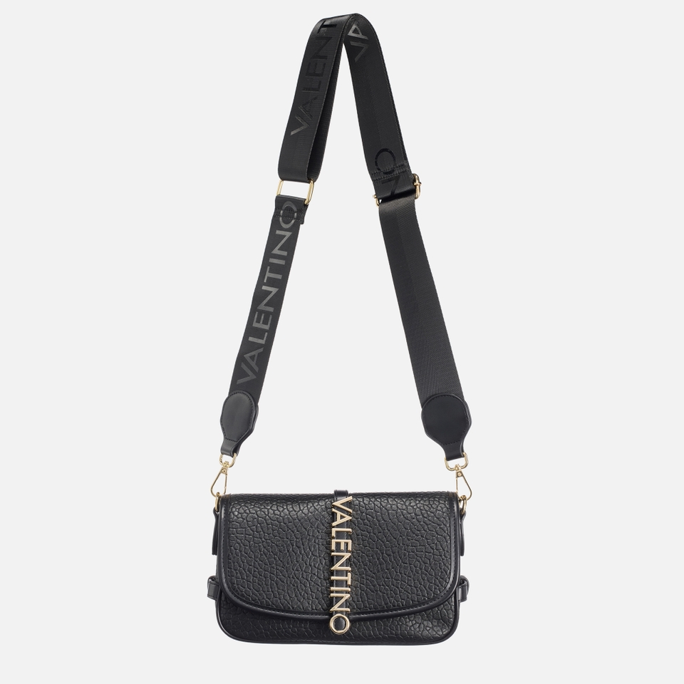 Valentino Zeno Faux Leather Croc-Effect Flap Bag 