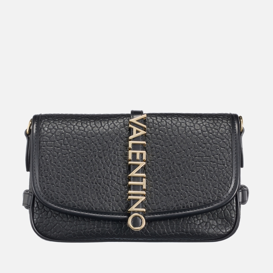 Valentino Zeno Faux Leather Croc-Effect Flap Bag 